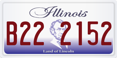 IL license plate B222152
