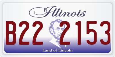 IL license plate B222153