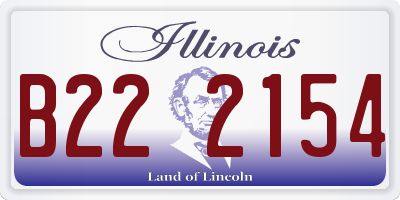 IL license plate B222154