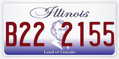 IL license plate B222155