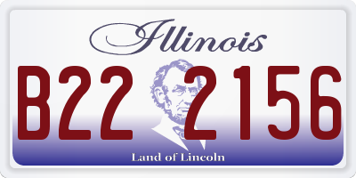 IL license plate B222156
