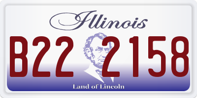 IL license plate B222158