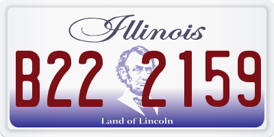 IL license plate B222159