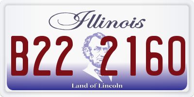 IL license plate B222160