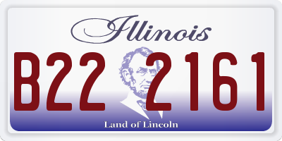 IL license plate B222161