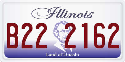 IL license plate B222162