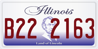 IL license plate B222163