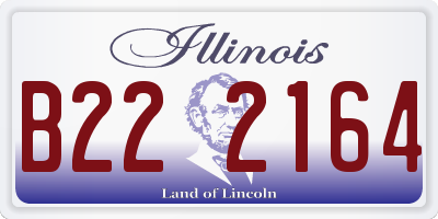 IL license plate B222164