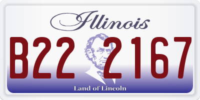 IL license plate B222167