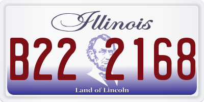 IL license plate B222168