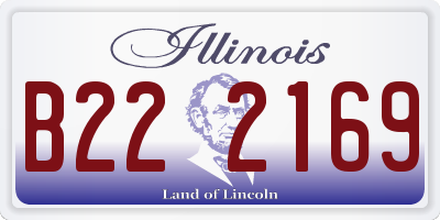 IL license plate B222169