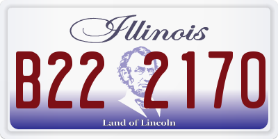 IL license plate B222170