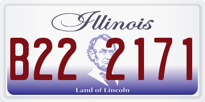 IL license plate B222171