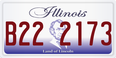 IL license plate B222173