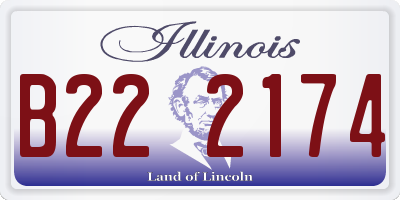 IL license plate B222174