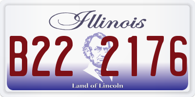 IL license plate B222176