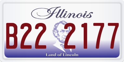 IL license plate B222177