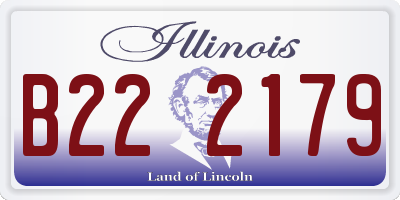 IL license plate B222179