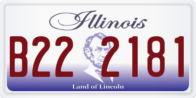 IL license plate B222181