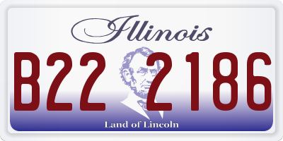 IL license plate B222186