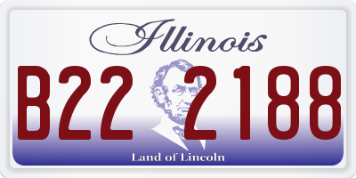IL license plate B222188