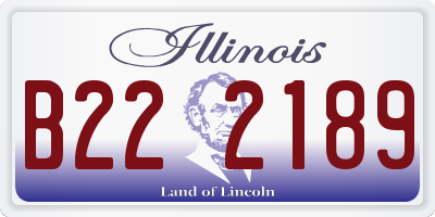 IL license plate B222189
