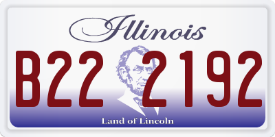 IL license plate B222192