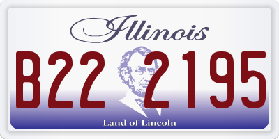 IL license plate B222195
