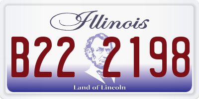 IL license plate B222198