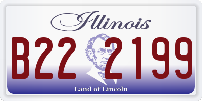 IL license plate B222199