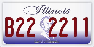 IL license plate B222211