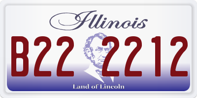 IL license plate B222212