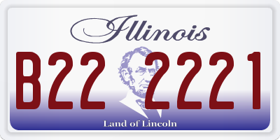 IL license plate B222221