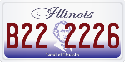 IL license plate B222226