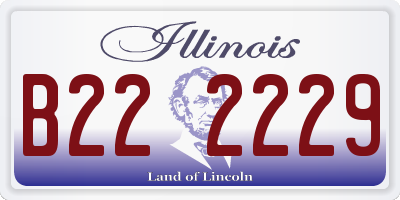 IL license plate B222229