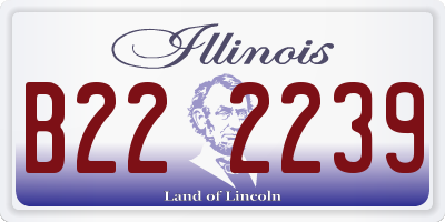 IL license plate B222239