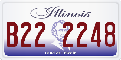 IL license plate B222248