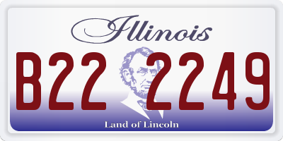 IL license plate B222249
