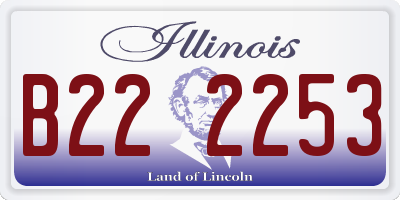 IL license plate B222253