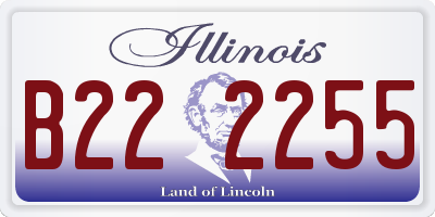 IL license plate B222255