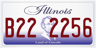 IL license plate B222256