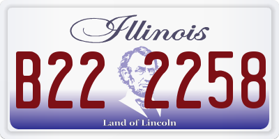 IL license plate B222258