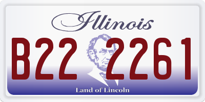 IL license plate B222261
