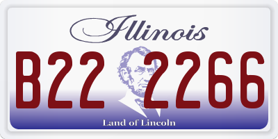 IL license plate B222266