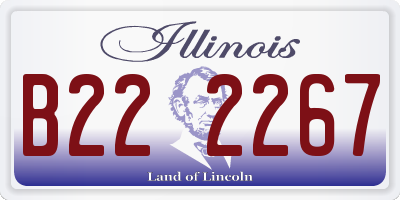 IL license plate B222267