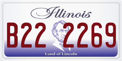 IL license plate B222269