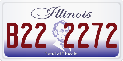 IL license plate B222272
