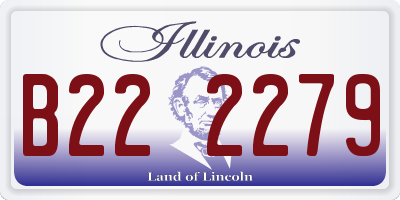 IL license plate B222279