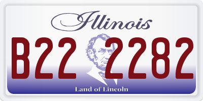 IL license plate B222282