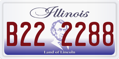 IL license plate B222288